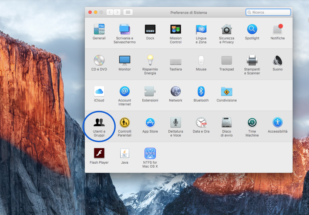 utenti e gruppi mac