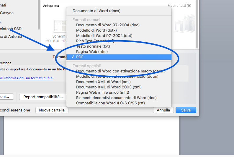 come convertire file word in file PDF 6