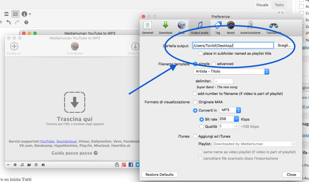 come scaricare la musica su Mac OSX