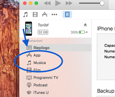 Come portare le canzoni su iPhone4