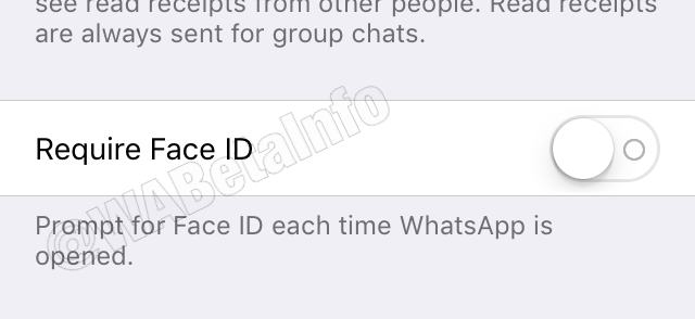 Whatsapp FaceID
