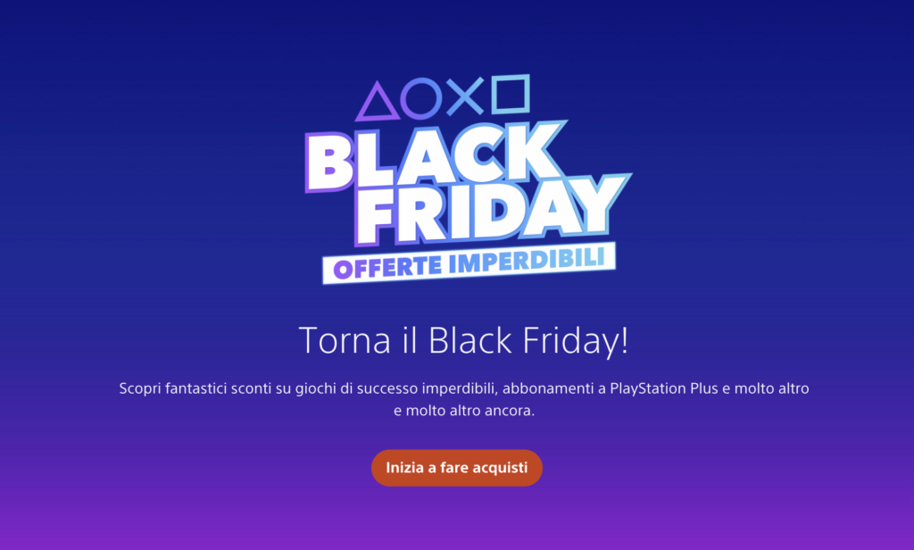 playstation store sconti blackfriday