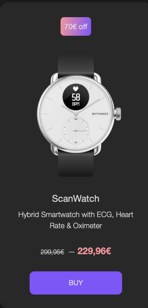 scanwatch withings