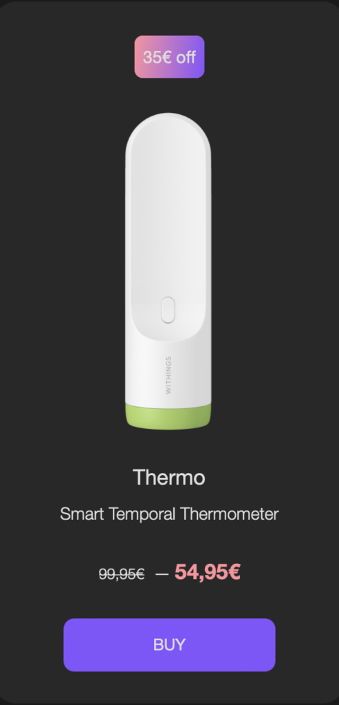 termometro withings