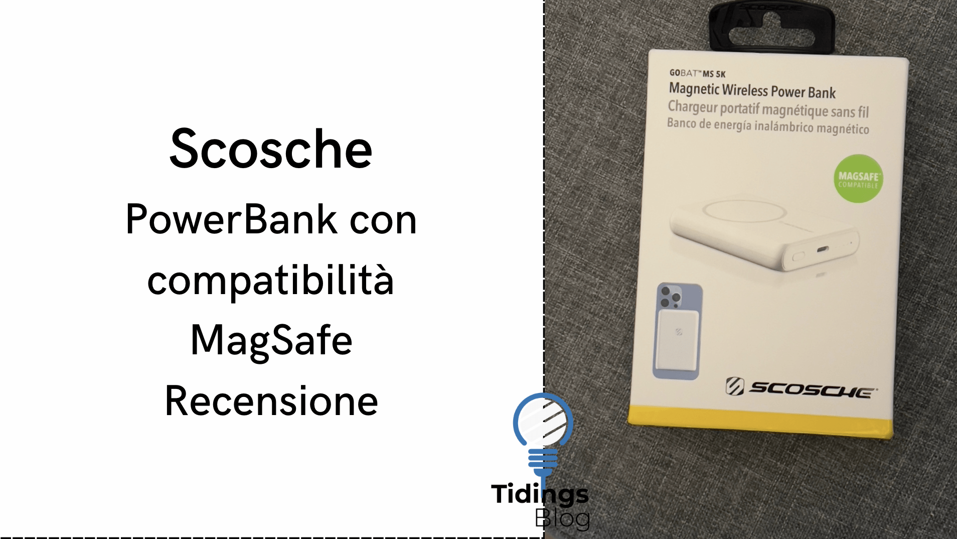 Scosche caricatore wireless magsafe